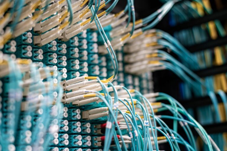 Cloud-Backup für Unternehmen im Überblick: 7 Anbieter im Vergleich (2026) Cloud-Backup für Unternehmen – Netzwerkkabel an einem Server im Rechenzentrum
